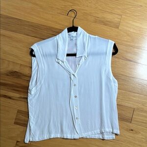 Cropped Button Up Tank